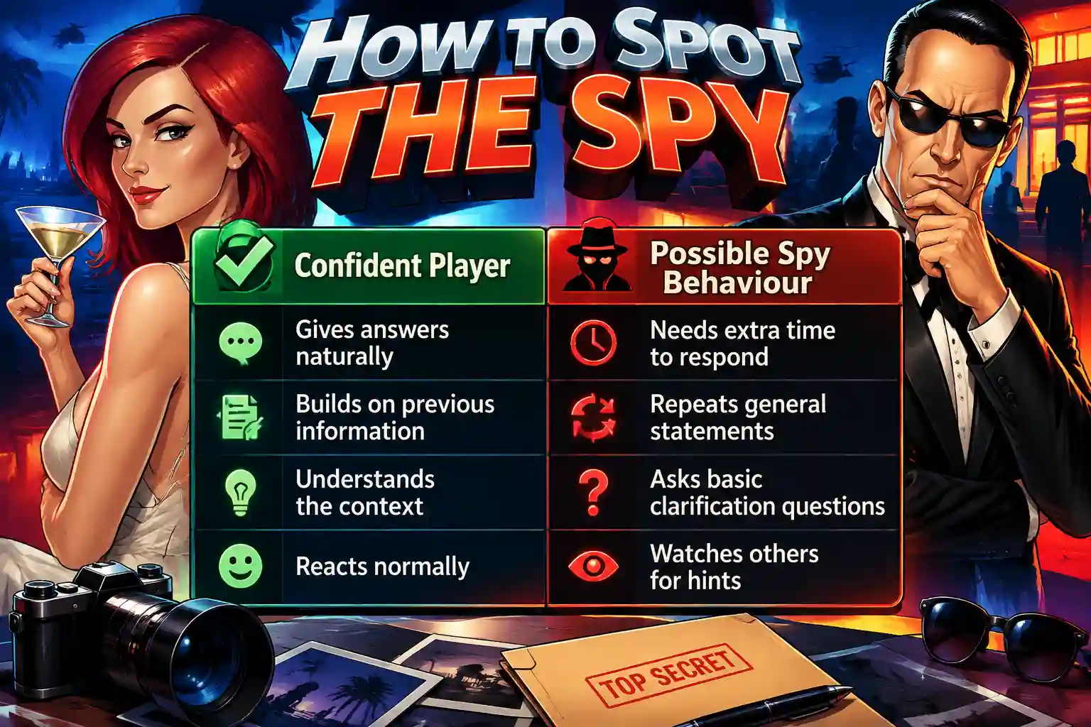 Compare Players’ Confidence Levels