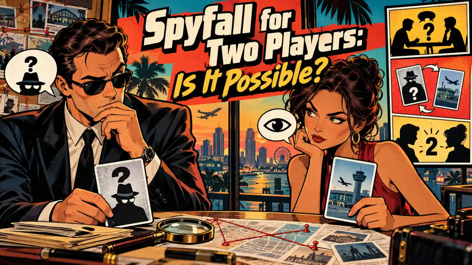 Spyfall for Two Players: Is It Possible